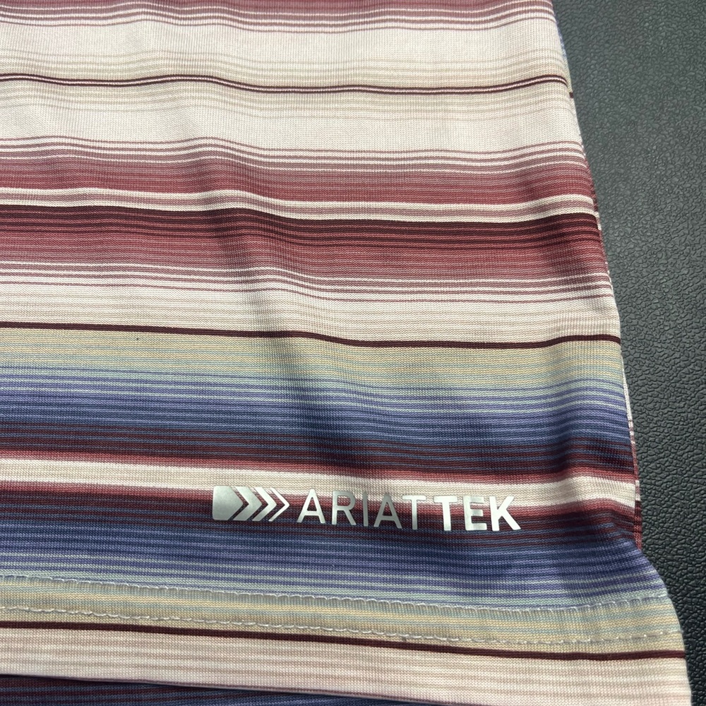 Ariat Tek Multicolor Striped V-Neck Shirt